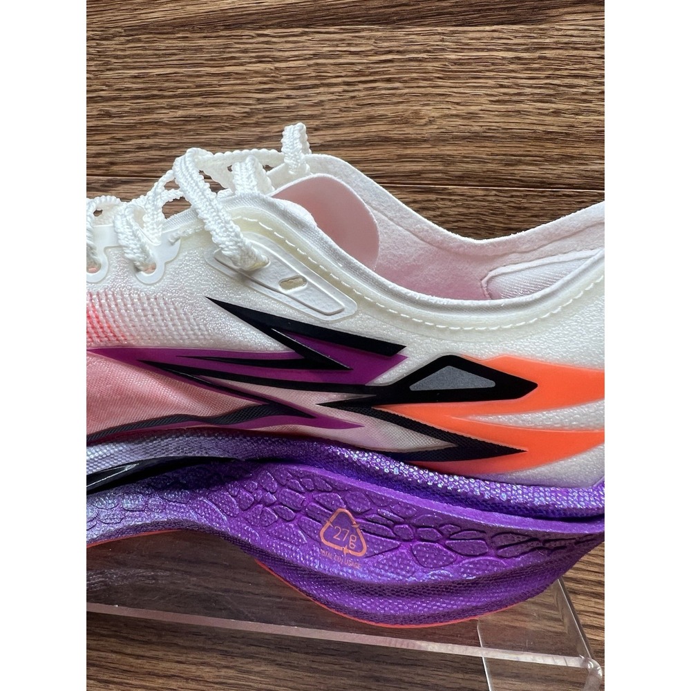 Scarpa da Running 361 FLAME 4: Egret / Neon Purplevine men's size 7 - Picture 6 of 9